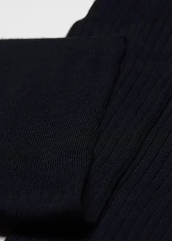 Chaussettes longues côtelées pour homme avec fil d’Écosse