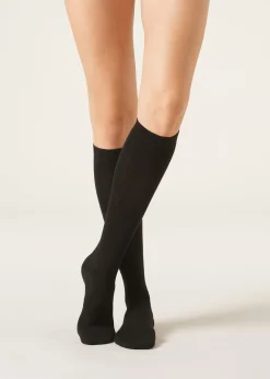 Chaussettes Longues en Laine et Coton