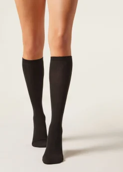 Chaussettes Longues en Laine et Coton
