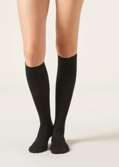 Chaussettes Longues en Laine et Coton