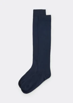 Chaussettes longues pour homme en coton thermique