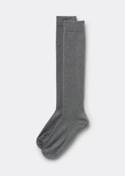 Chaussettes longues pour homme en coton thermique