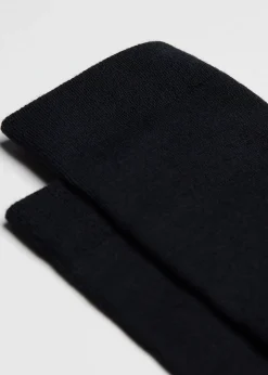 Chaussettes longues pour homme en laine et coton