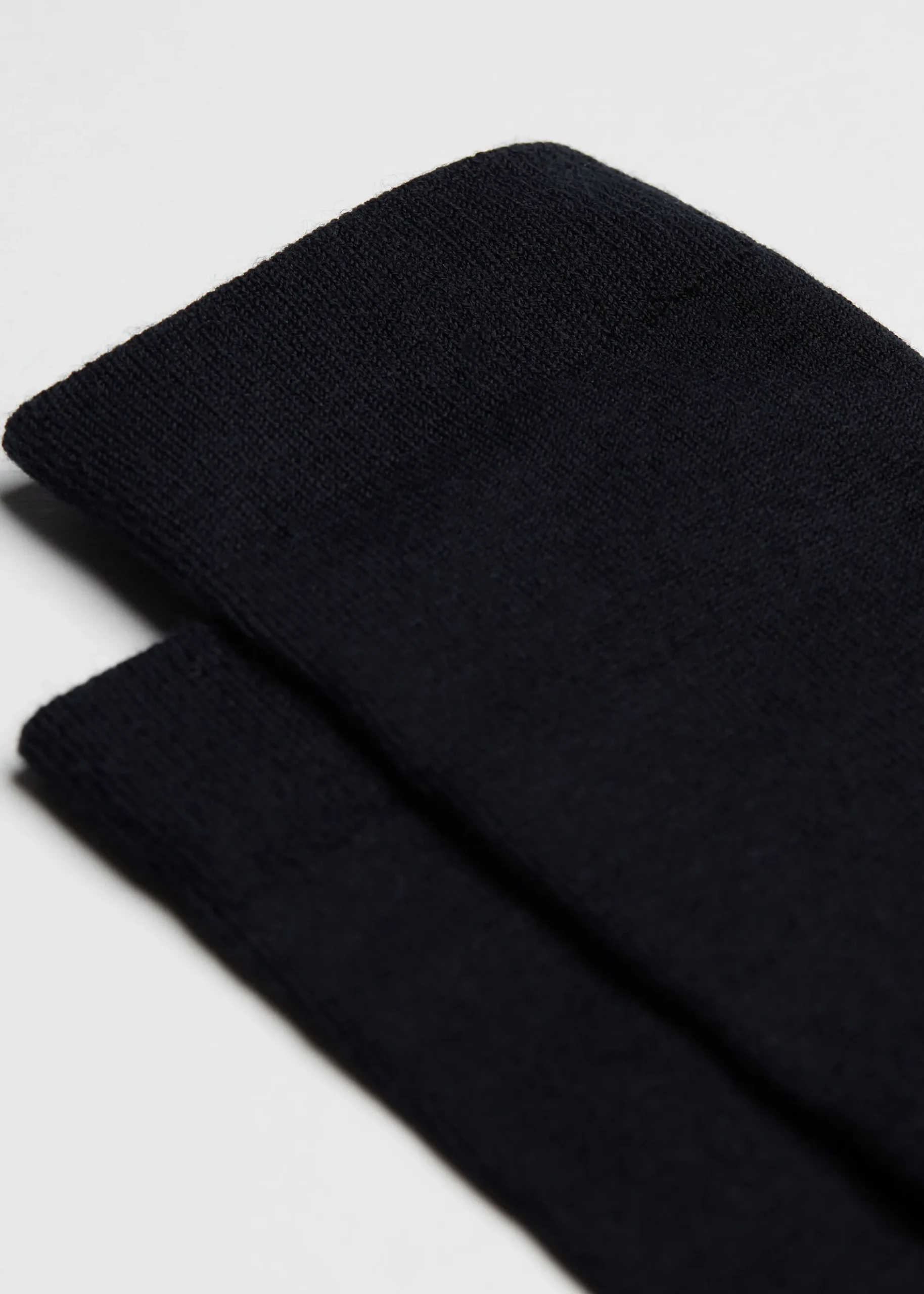 Chaussettes longues pour homme en laine et coton