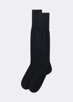 Chaussettes longues pour homme en fil d’Écosse