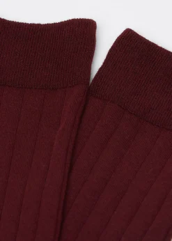 Chaussettes Mi-hautes Côtelées