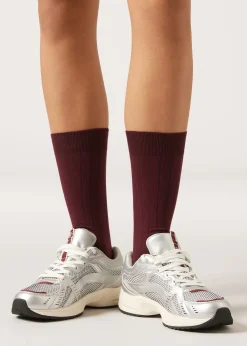 Chaussettes Mi-hautes Côtelées