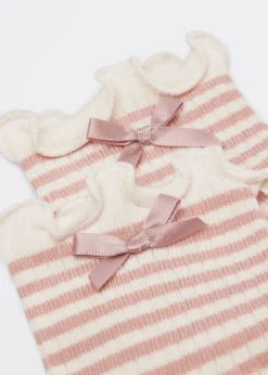 Chaussettes à rayures pour fille