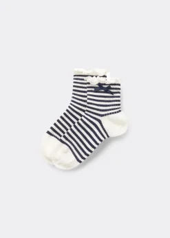 Chaussettes à rayures pour fille