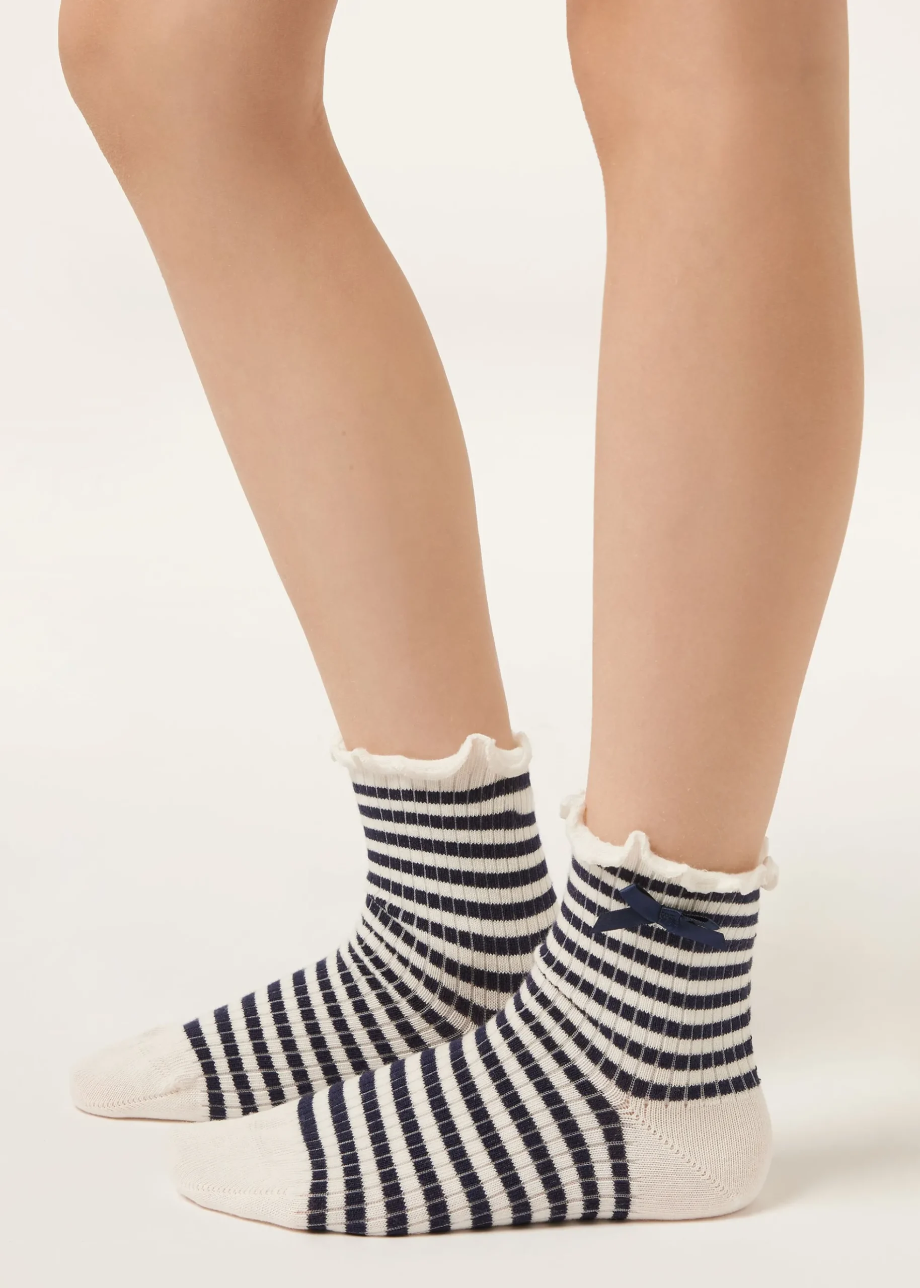 Chaussettes à rayures pour fille