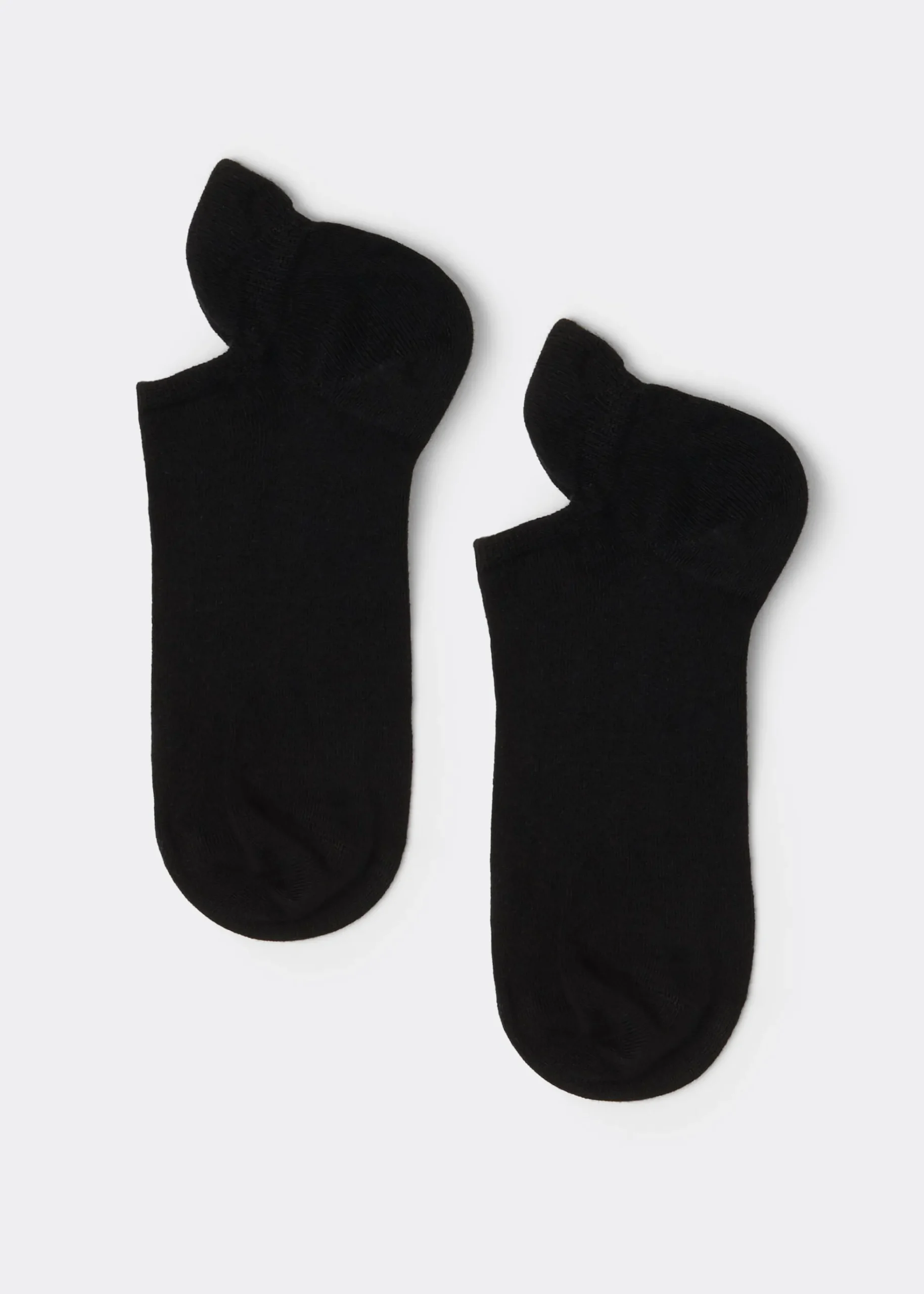 Chaussettes unisexes en coton avec languette au talon
