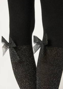 Collant Effet Chaussettes Hautes en Coton Fille