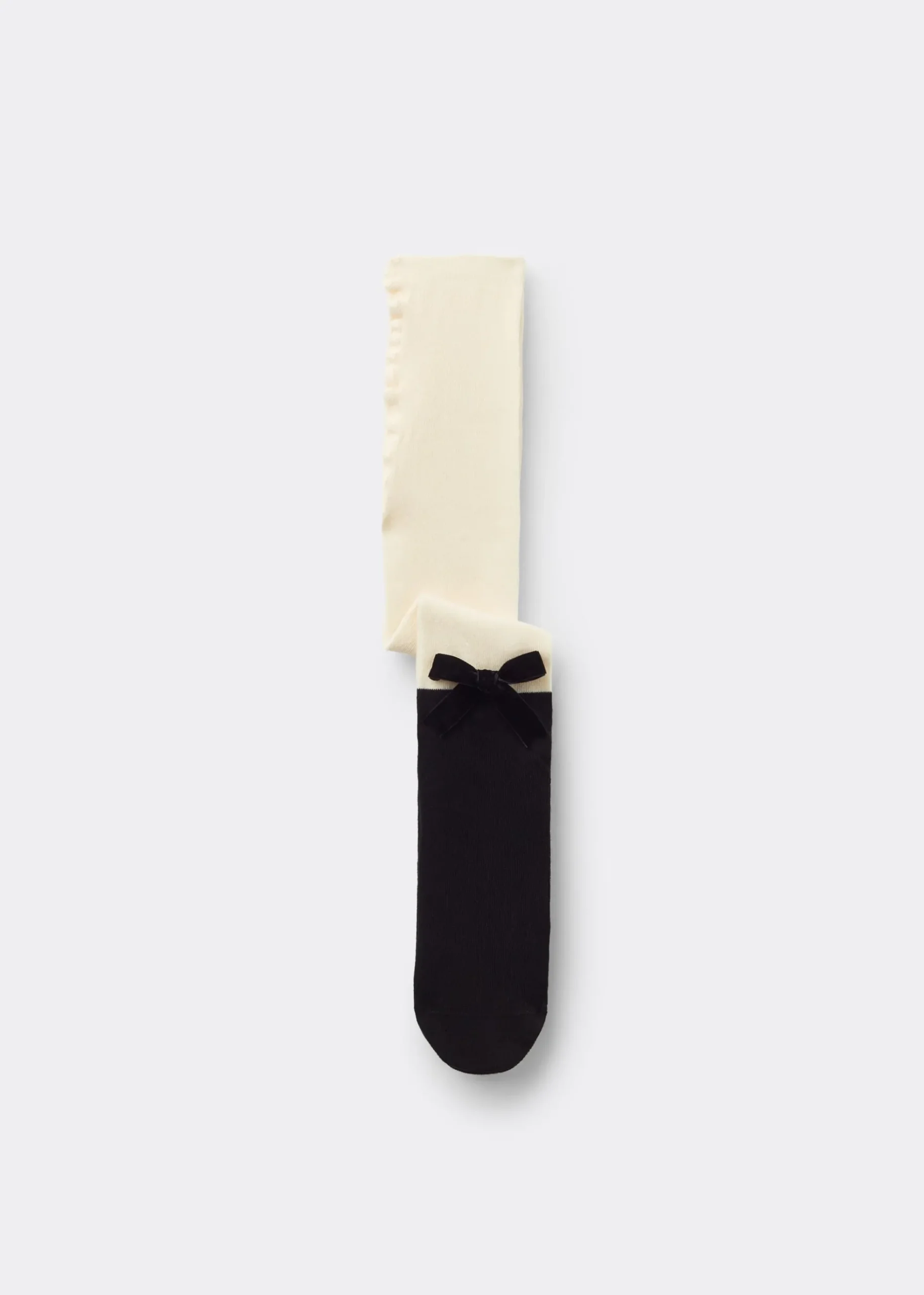 Collant Effet Chaussettes Hautes en Coton Fille