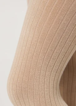 Collant en Coton Côtelé pour Fille