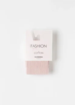 Collant en Coton Côtelé pour Fille
