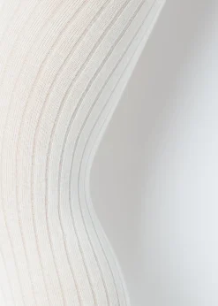 Collant en Coton Côtelé pour Fille