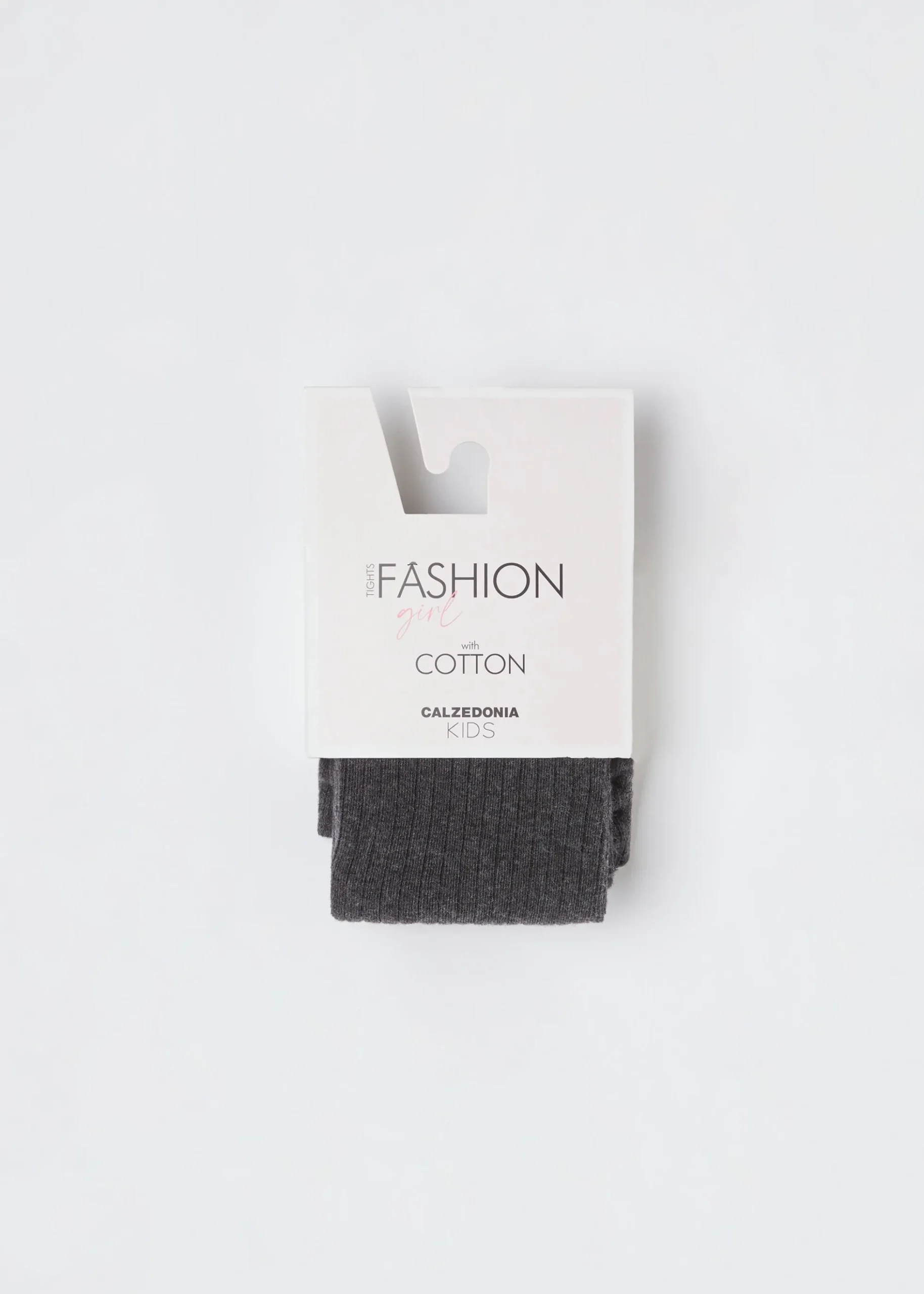 Collant en Coton Côtelé pour Fille