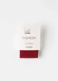 Collant en Coton Côtelé pour Fille