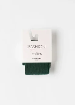 Collant en Coton Côtelé pour Fille