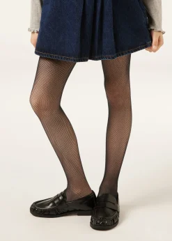 Collant fille en micro-résille