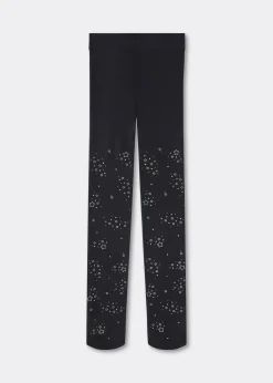 Collant opaque à motif pour fille