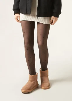 Collant polaire effet transparent 30 deniers