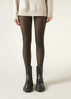 Collant polaire effet transparent 120 deniers