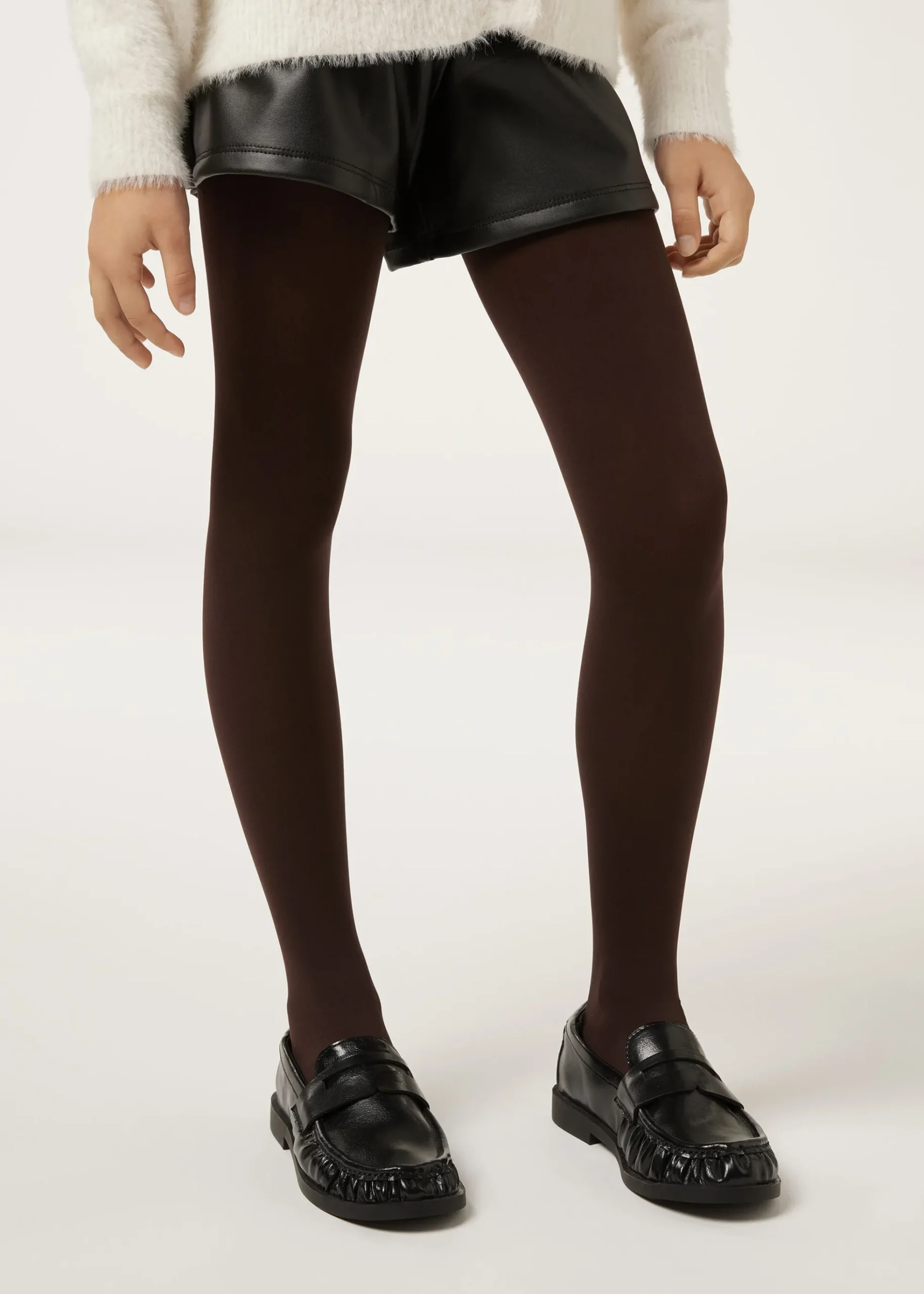 Collants opaques fille 50 deniers