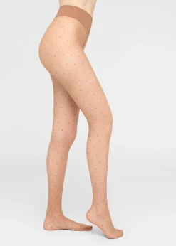 Collant Voile 20 Deniers à Motifs Pois