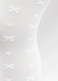 Collant voile à nœuds pour fille