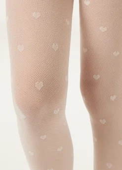 Collant voile à nœuds pour fille