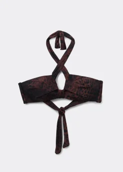 Haut de bikini bandeau Dark Animalier