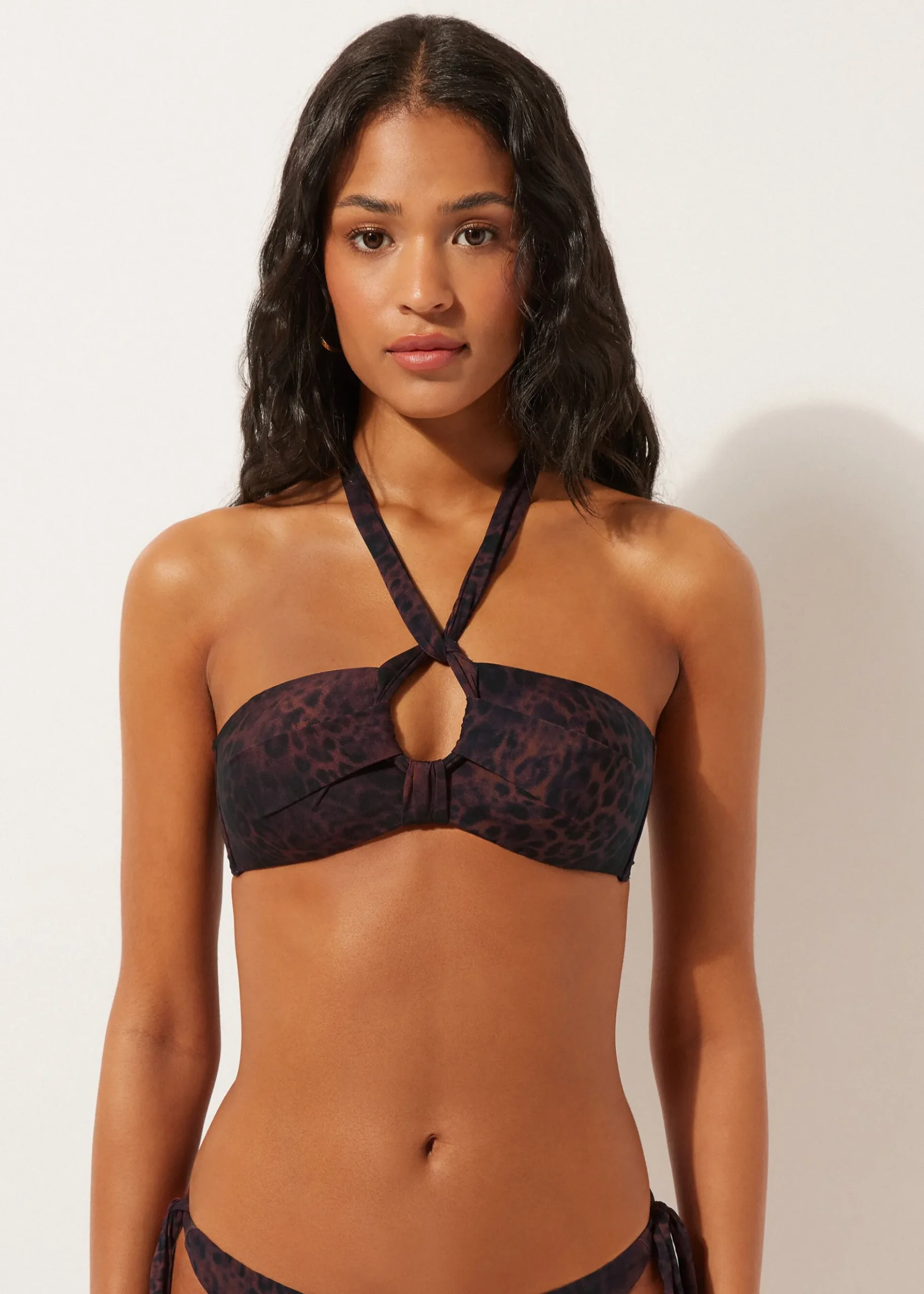 Haut de bikini bandeau Dark Animalier