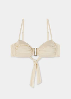 Haut de bikini bandeau Shiny Satin