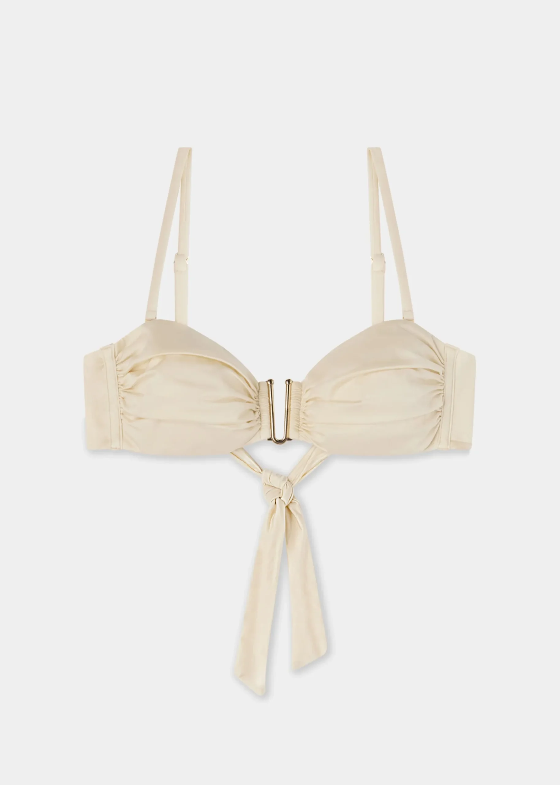 Haut de bikini bandeau Shiny Satin