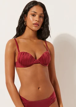 Haut de Bikini Push-Up Rembourré Shiny Satin