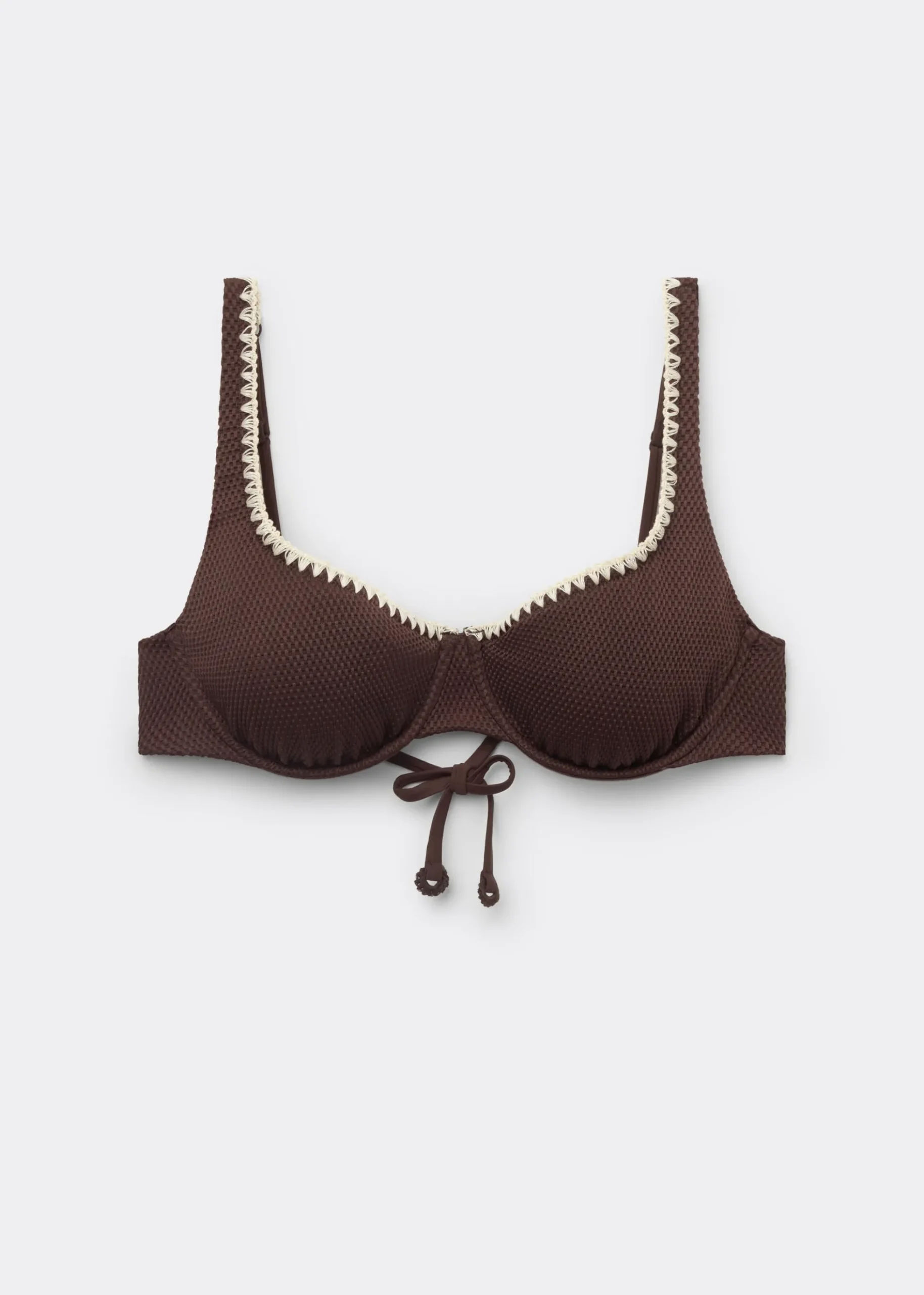 Haut de maillot balconnet Bicolor Embroidery