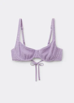 Haut de maillot balconnet Crinkle Waves