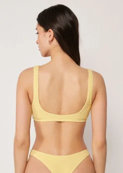 Haut de maillot brassière Crinkle Waves