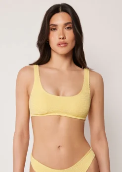 Haut de maillot brassière Crinkle Waves