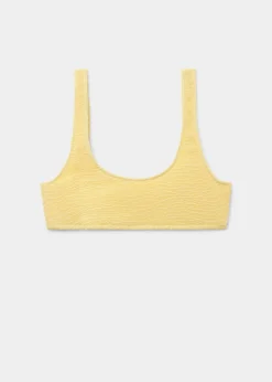 Haut de maillot brassière Crinkle Waves