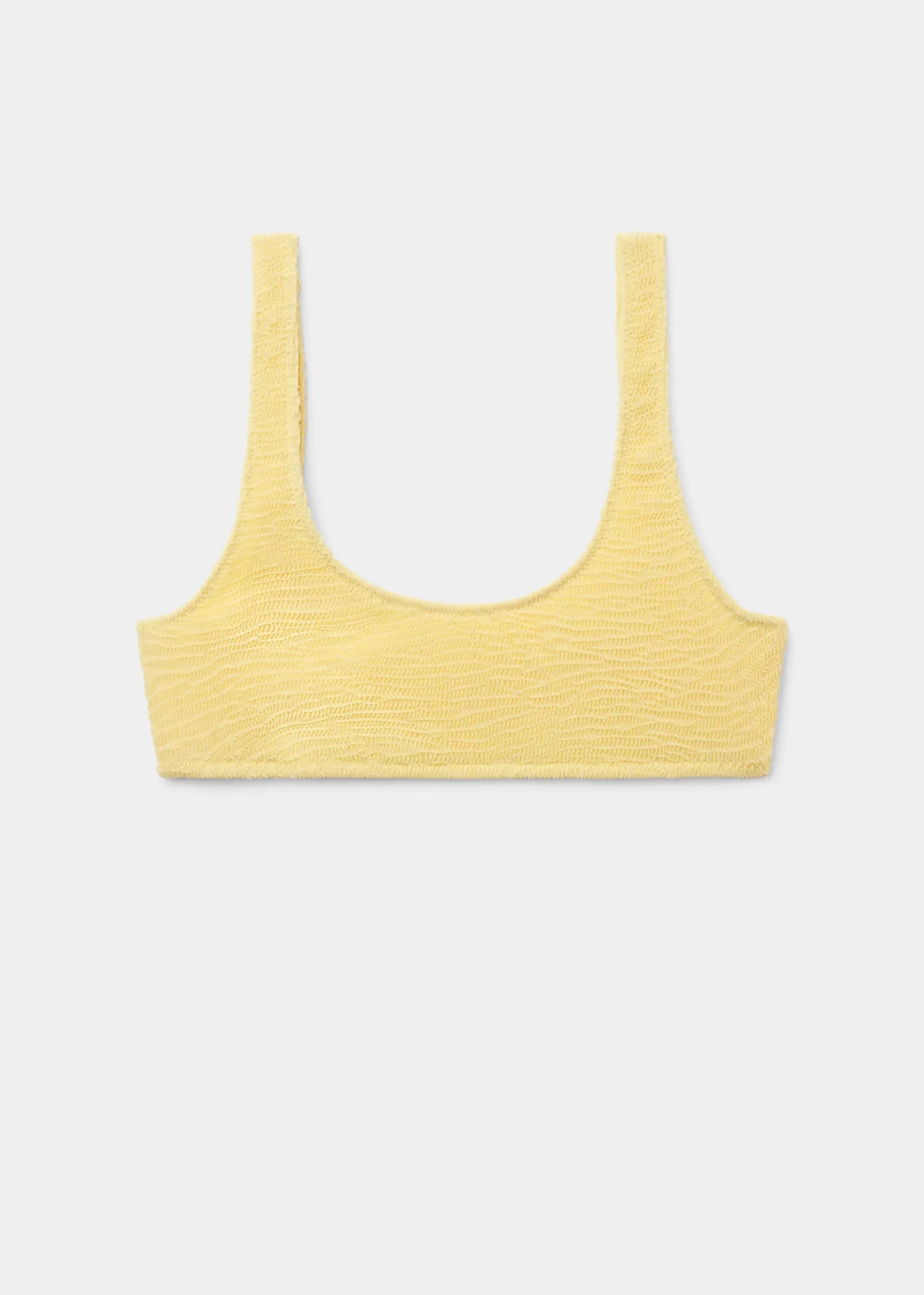 Haut de maillot brassière Crinkle Waves