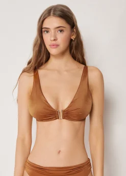 Haut de Maillot Brassière Shiny Satin