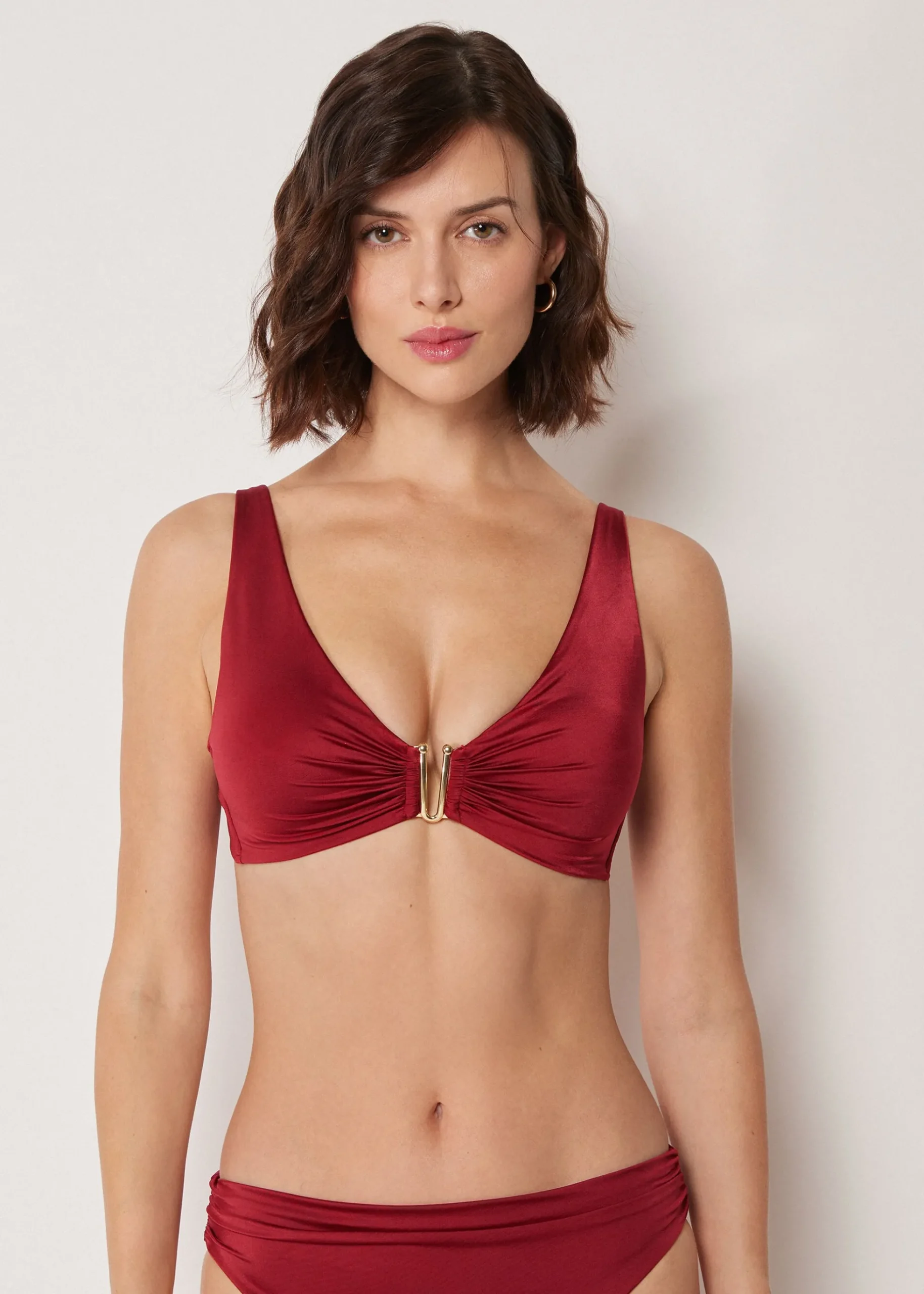 Haut de Maillot Brassière Shiny Satin