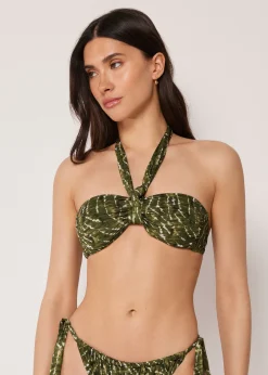 Haut de Maillot de Bain Bandeau Natural Tie-Dye