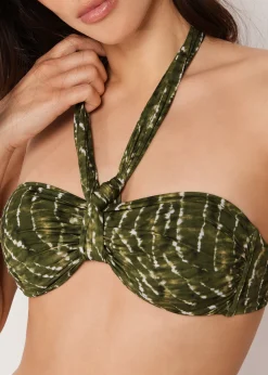 Haut de Maillot de Bain Bandeau Natural Tie-Dye
