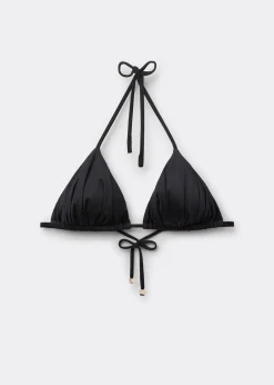 Haut de Maillot de Bain Triangle Shiny Satin