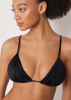 Haut de Maillot de Bain Triangle Shiny Satin