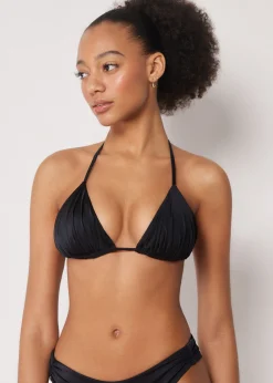 Haut de Maillot de Bain Triangle Shiny Satin