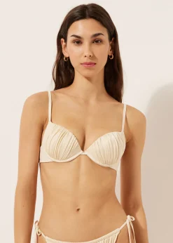 Haut de maillot push-up Shiny Satin